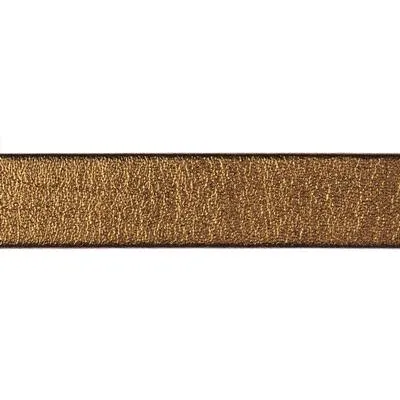 10mm Antique Gold Pearl Metallic Flat Leather by the Foot