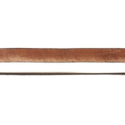 10mm Vintage Flat Leather - Mocha by the Foot