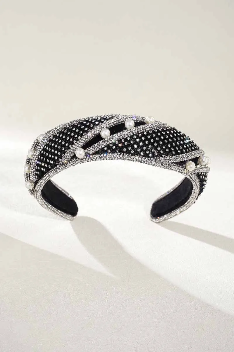 2025 Black Rhinestone Headband Bridal Hair bands Wedding Accessories