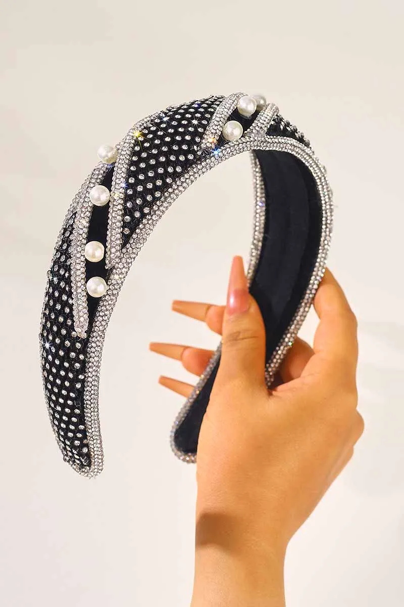 2025 Black Rhinestone Headband Bridal Hair bands Wedding Accessories