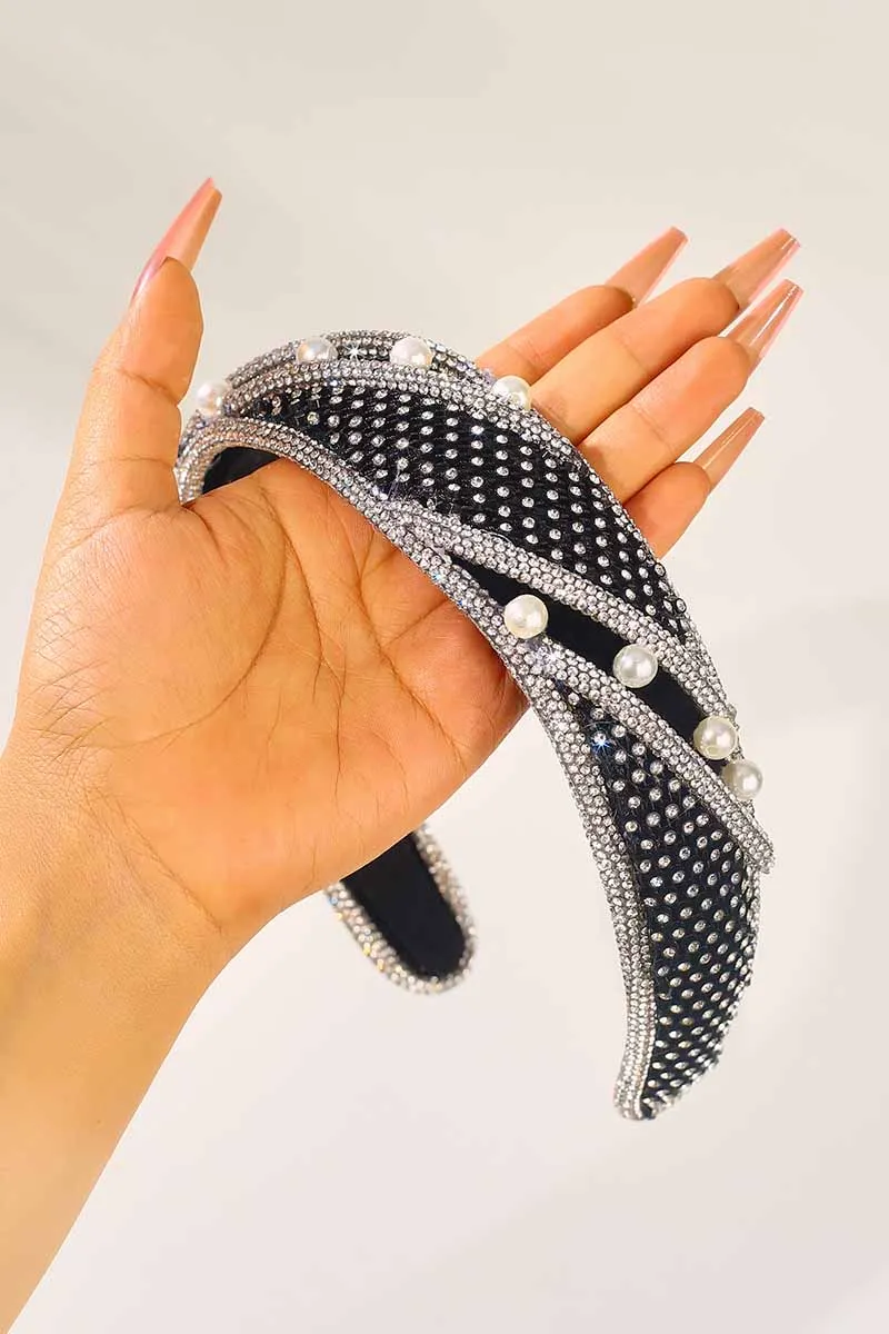 2025 Black Rhinestone Headband Bridal Hair bands Wedding Accessories