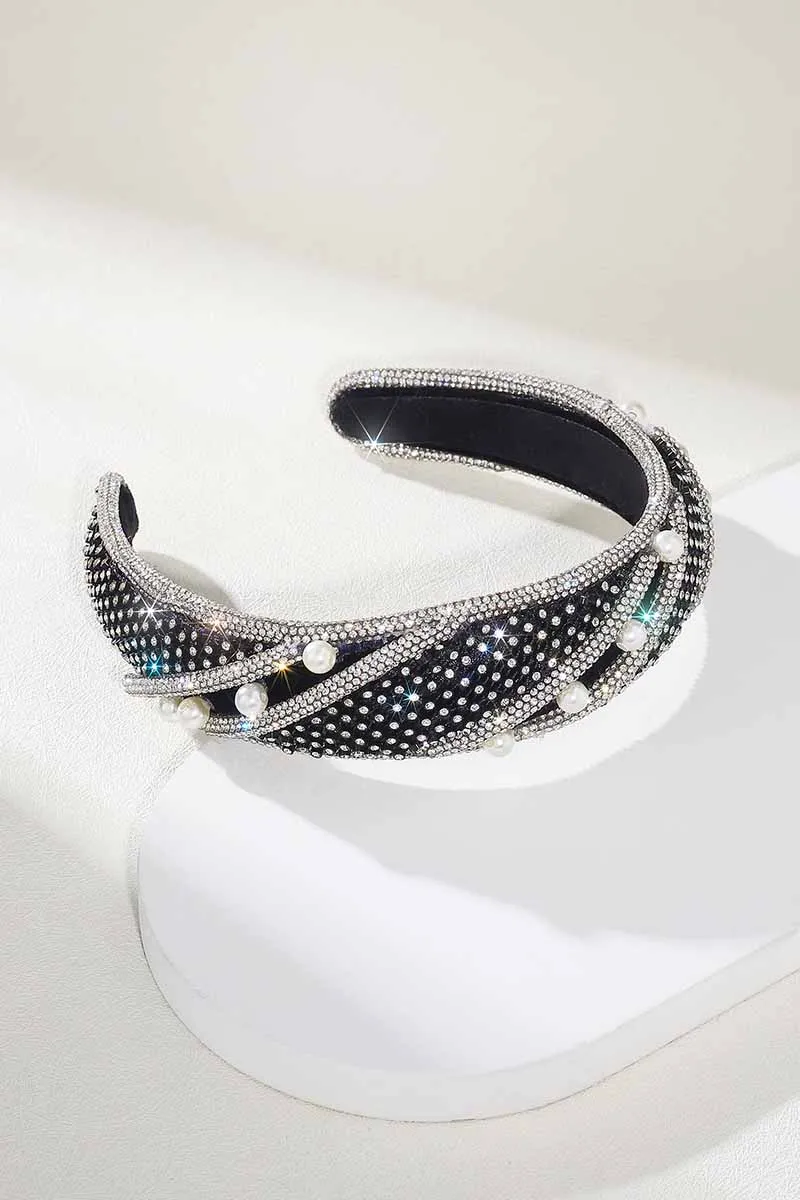 2025 Black Rhinestone Headband Bridal Hair bands Wedding Accessories