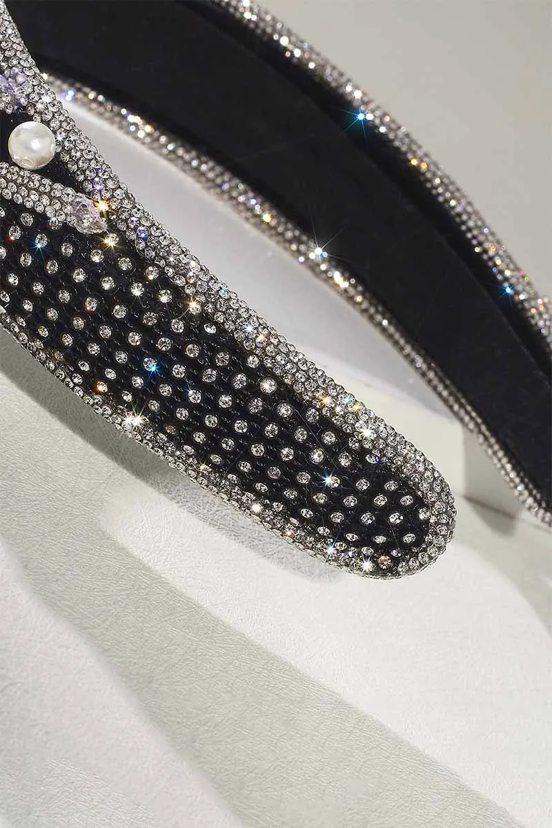 2025 Black Rhinestone Headband Bridal Hair bands Wedding Accessories