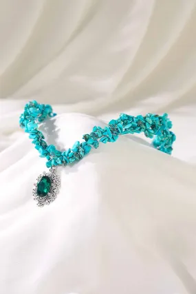 2025  Boho Turquoise Headbands Bridal Hair bands Wedding Accessories