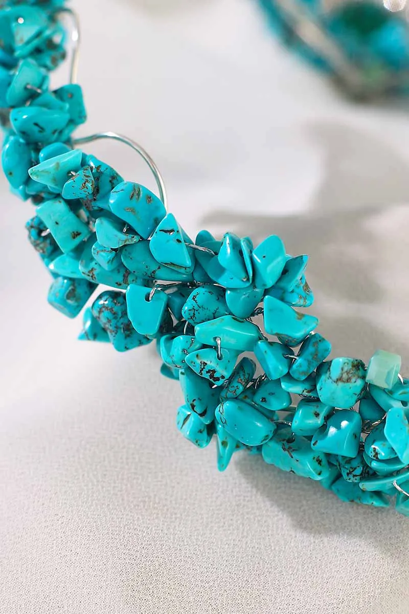 2025  Boho Turquoise Headbands Bridal Hair bands Wedding Accessories