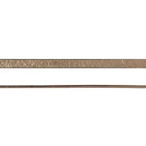 5mm Bronze Pearl Metallic Flat Leather by the Foot