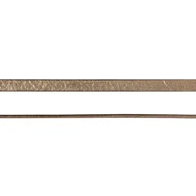 5mm Bronze Pearl Metallic Flat Leather by the Foot