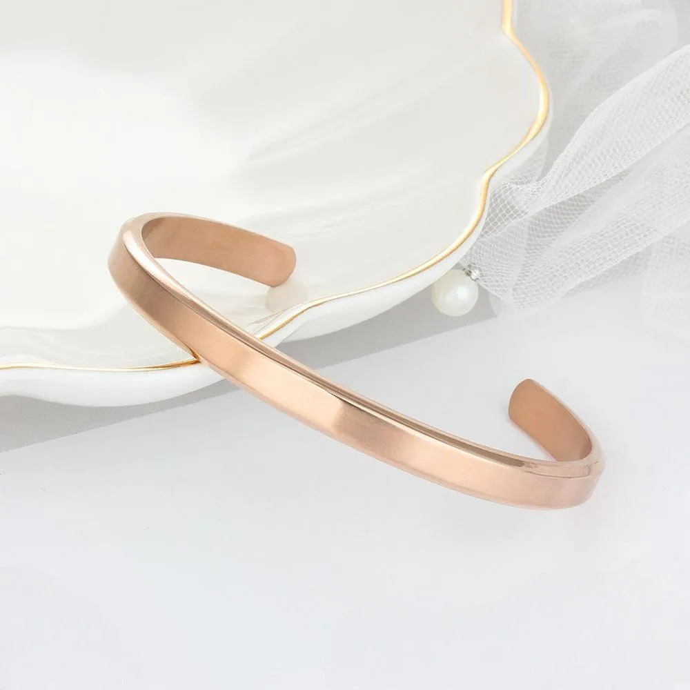 6mm Width Personalized Engraved Jewellery Stainless Steel Bracelets & Bangles