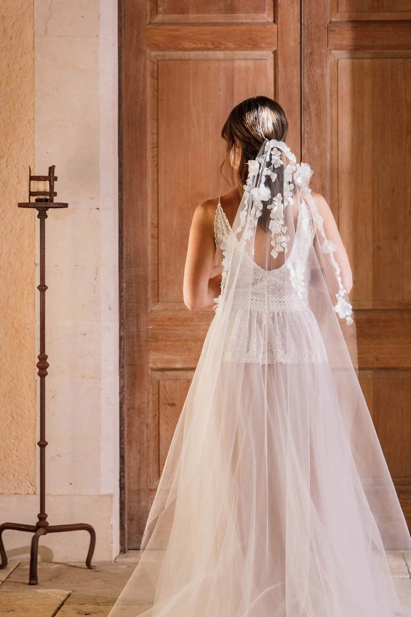 Barely there floral botanical wedding veil - Briar
