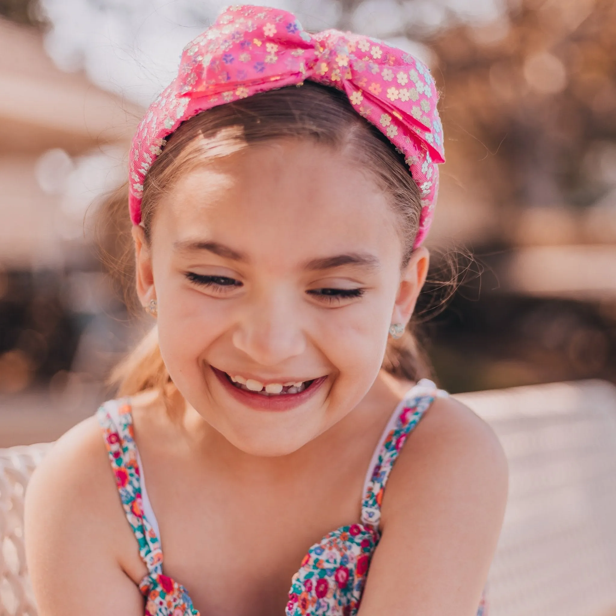 Big Bow Headband - Double Layer Sequin