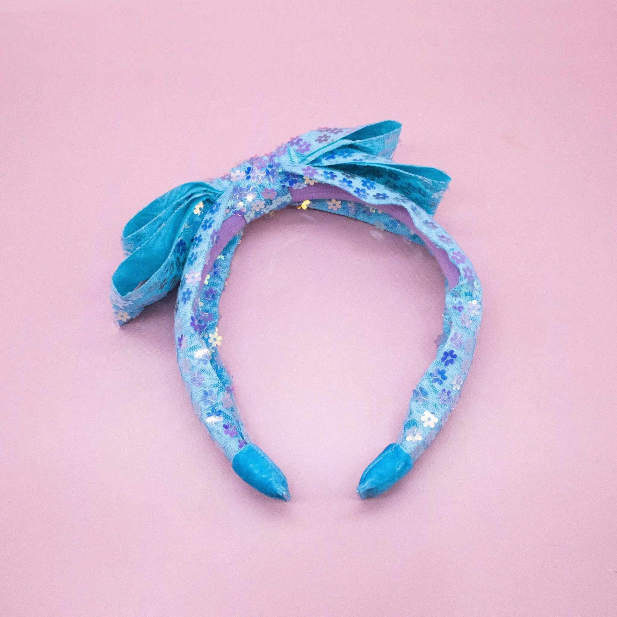 Big Bow Headband - Double Layer Sequin