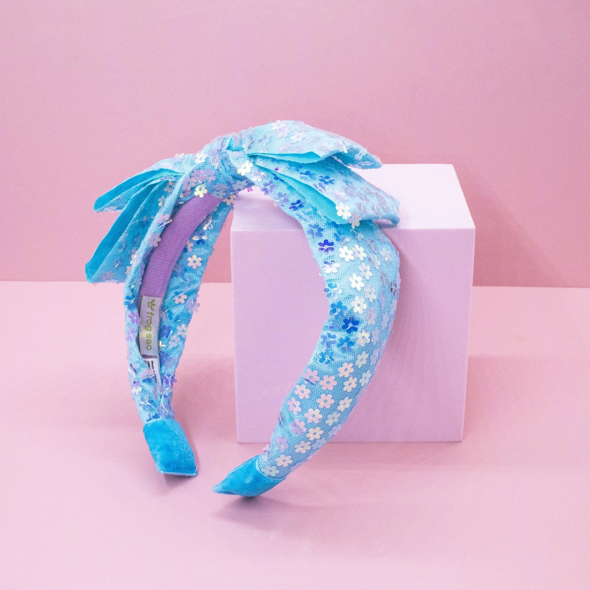 Big Bow Headband - Double Layer Sequin