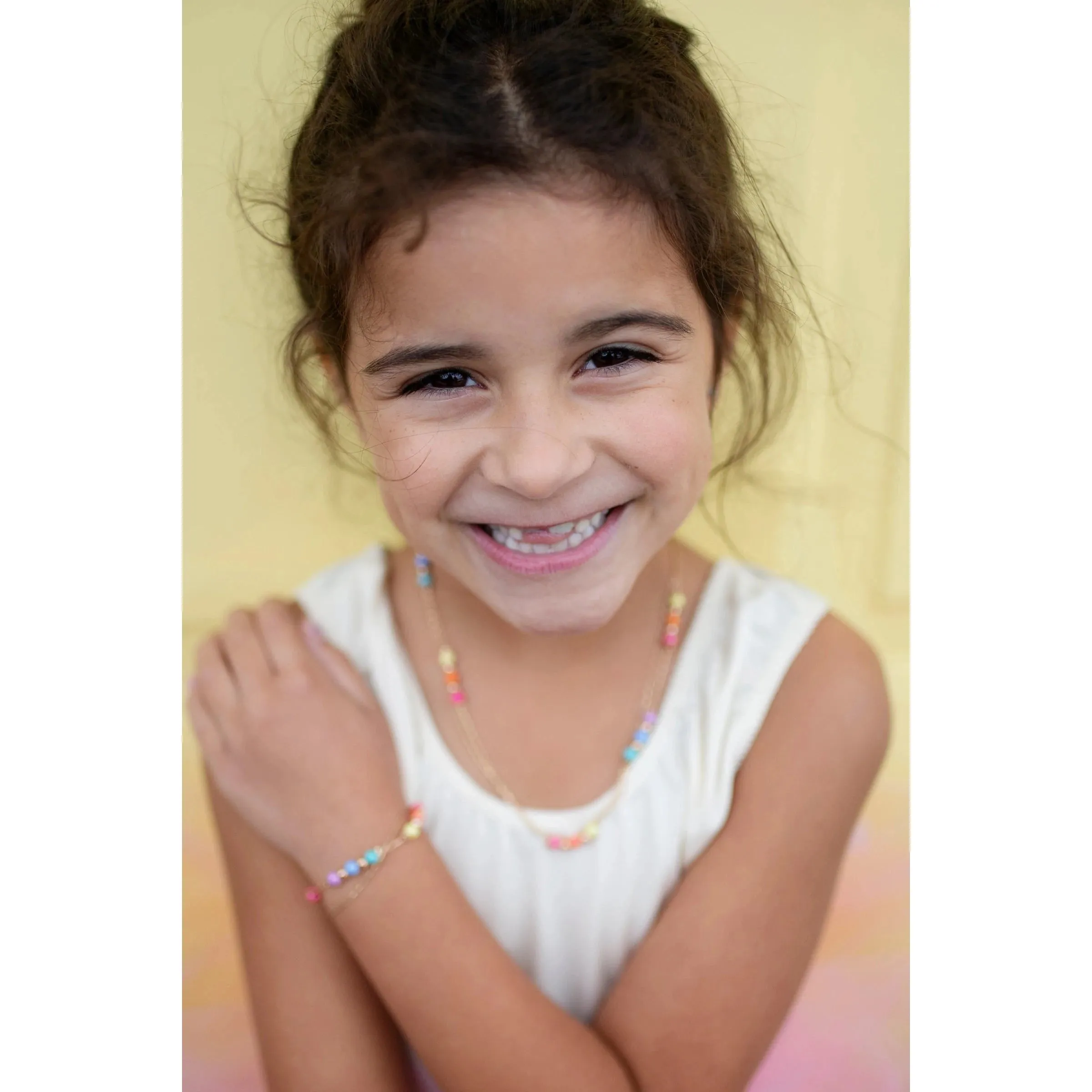boutique golden rainbow necklace