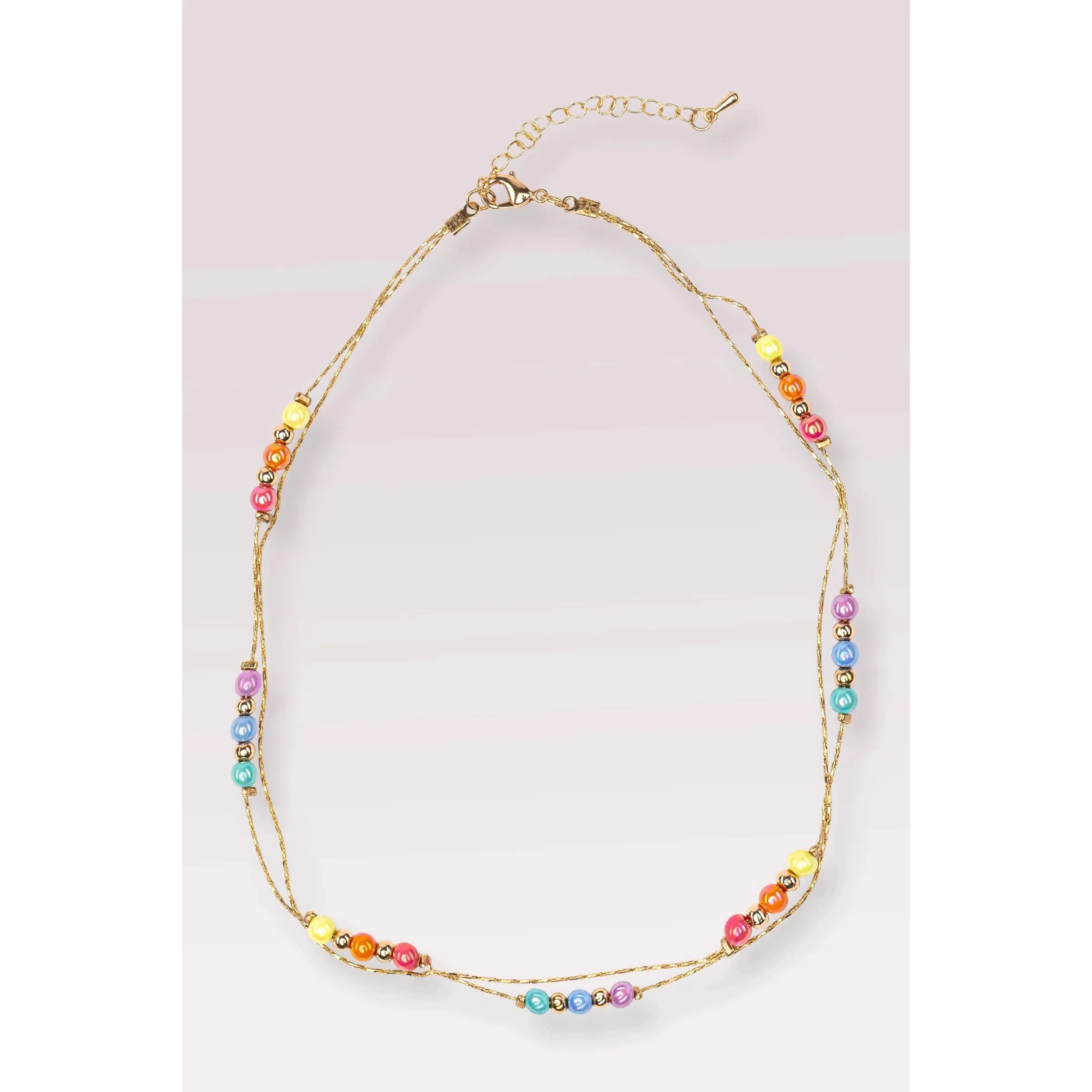 boutique golden rainbow necklace