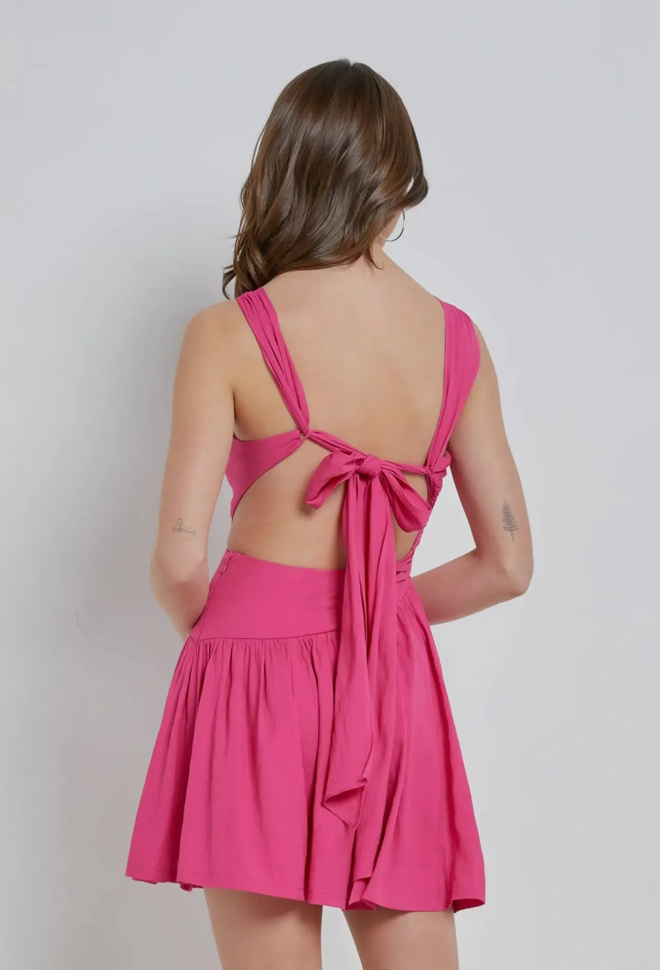 Bows and Ties Pink Dress