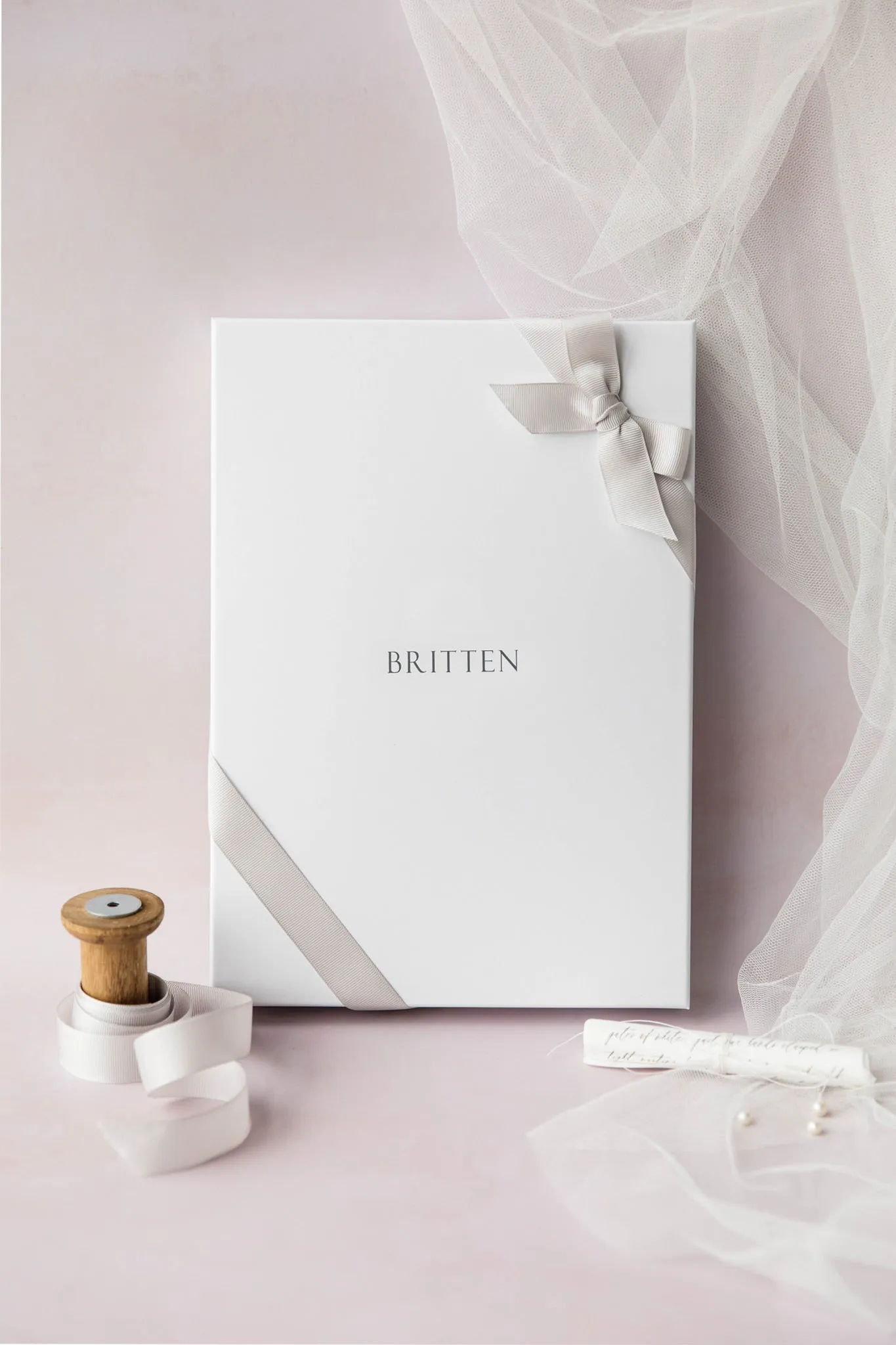 Braid soutache edge two tier wedding veil - 'Nyla'