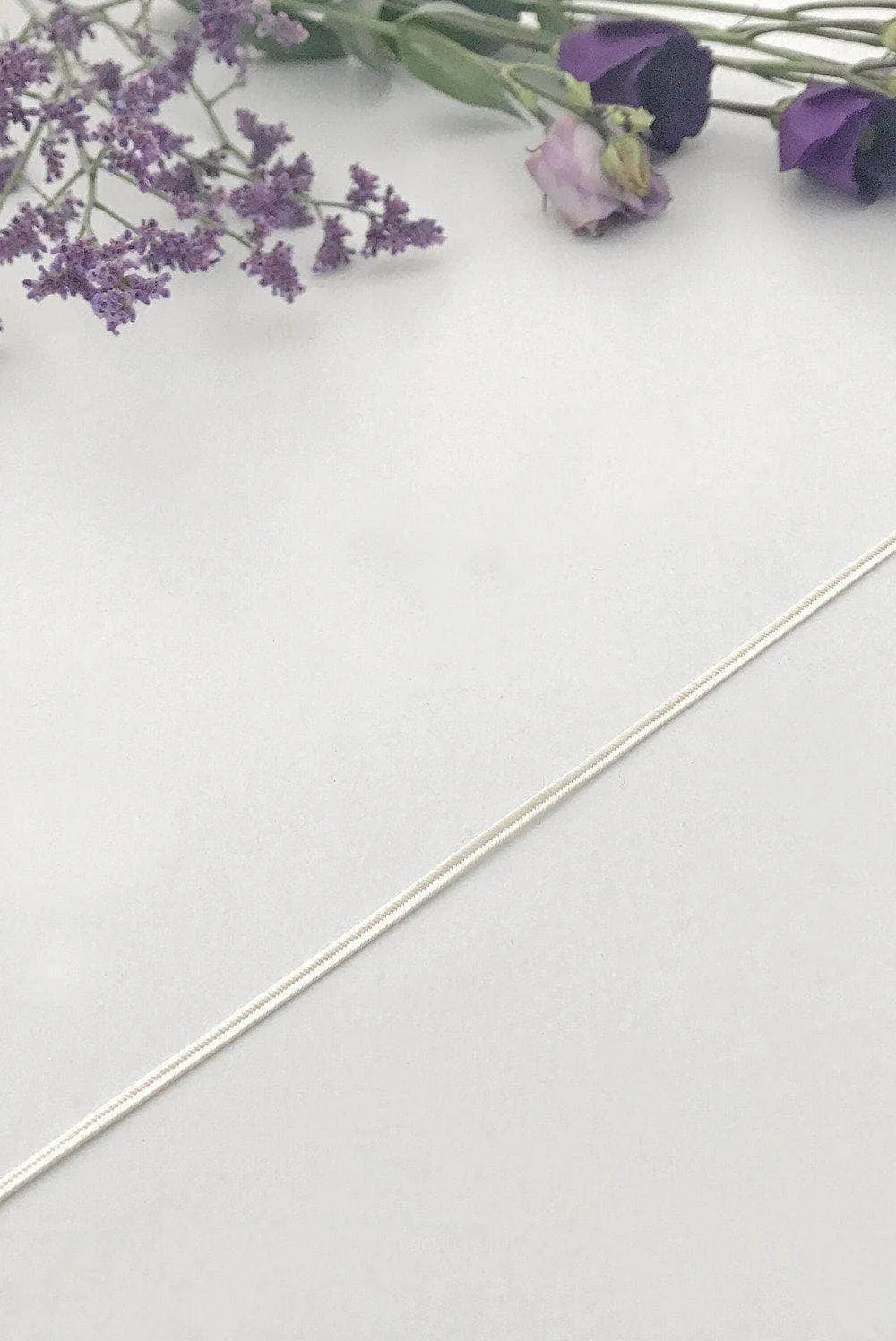 Braid soutache edge two tier wedding veil - 'Nyla'