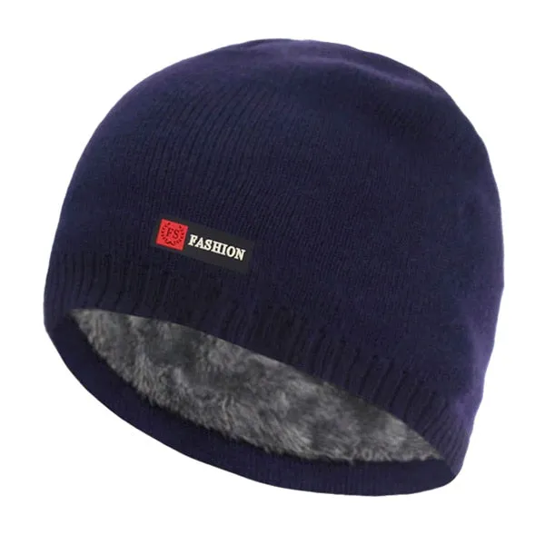 Brand Men Winter Knitted Hat Beanie Women Winter Hats For Men Cap шапка Skullies Beaines Soft Thick Warm Fur Bonnet Male Cap Hat