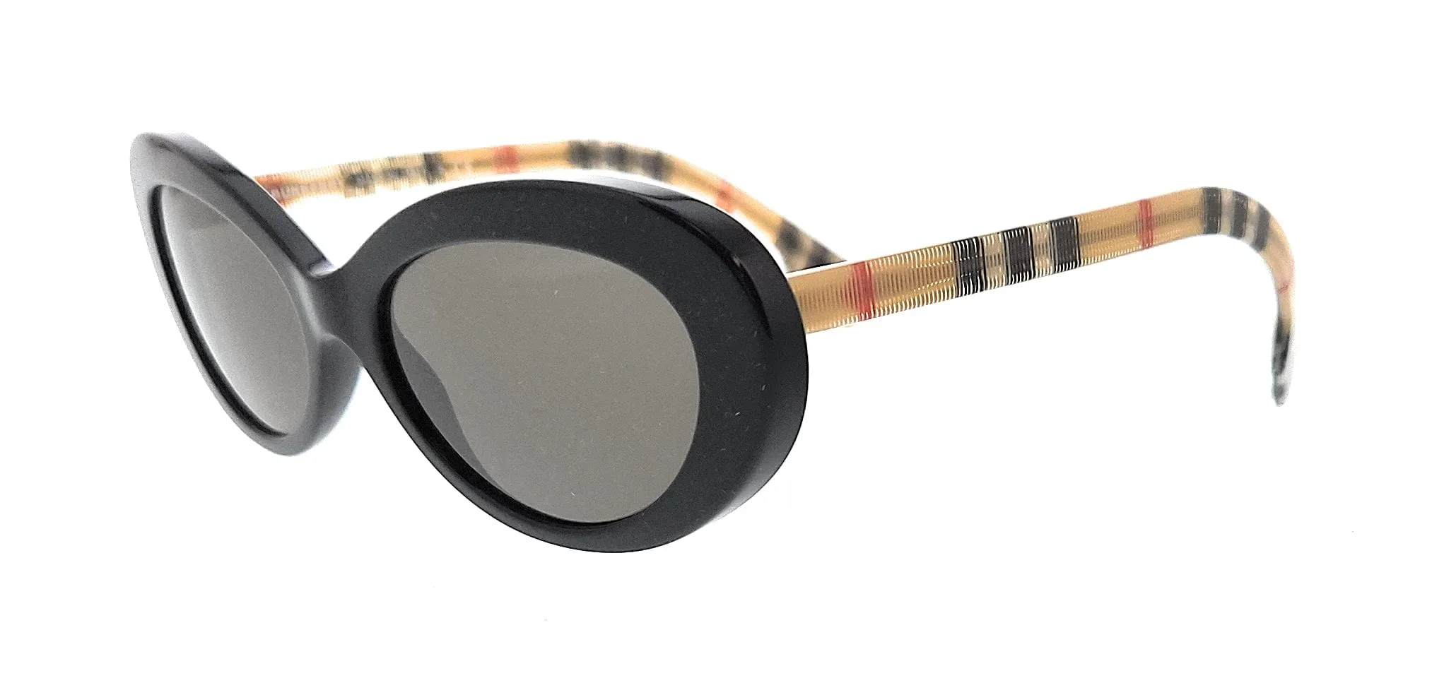 Burberry  0BE4278 3757/3 Black Oval Sunglasses