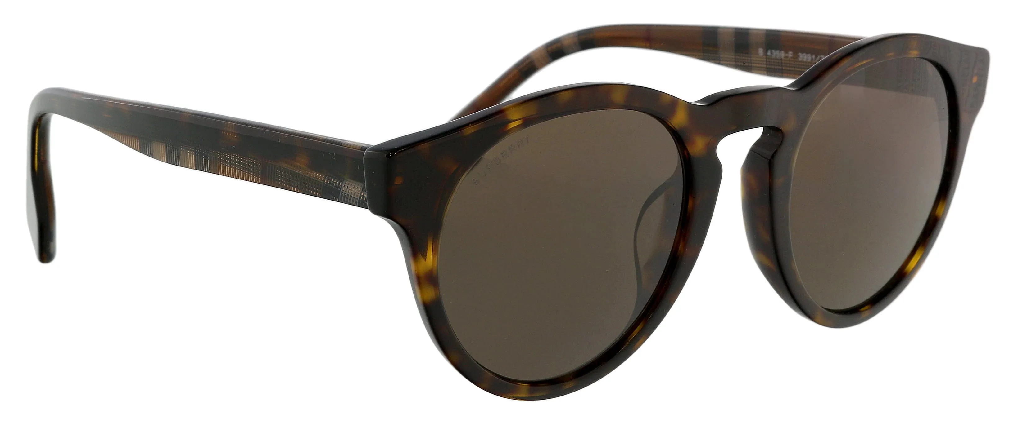 Burberry 0BE4359F 39917351 Reid Full Rim Dark Havana  Round Sunglasses