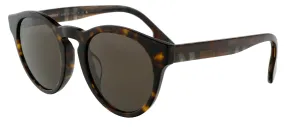 Burberry 0BE4359F 39917351 Reid Full Rim Dark Havana  Round Sunglasses