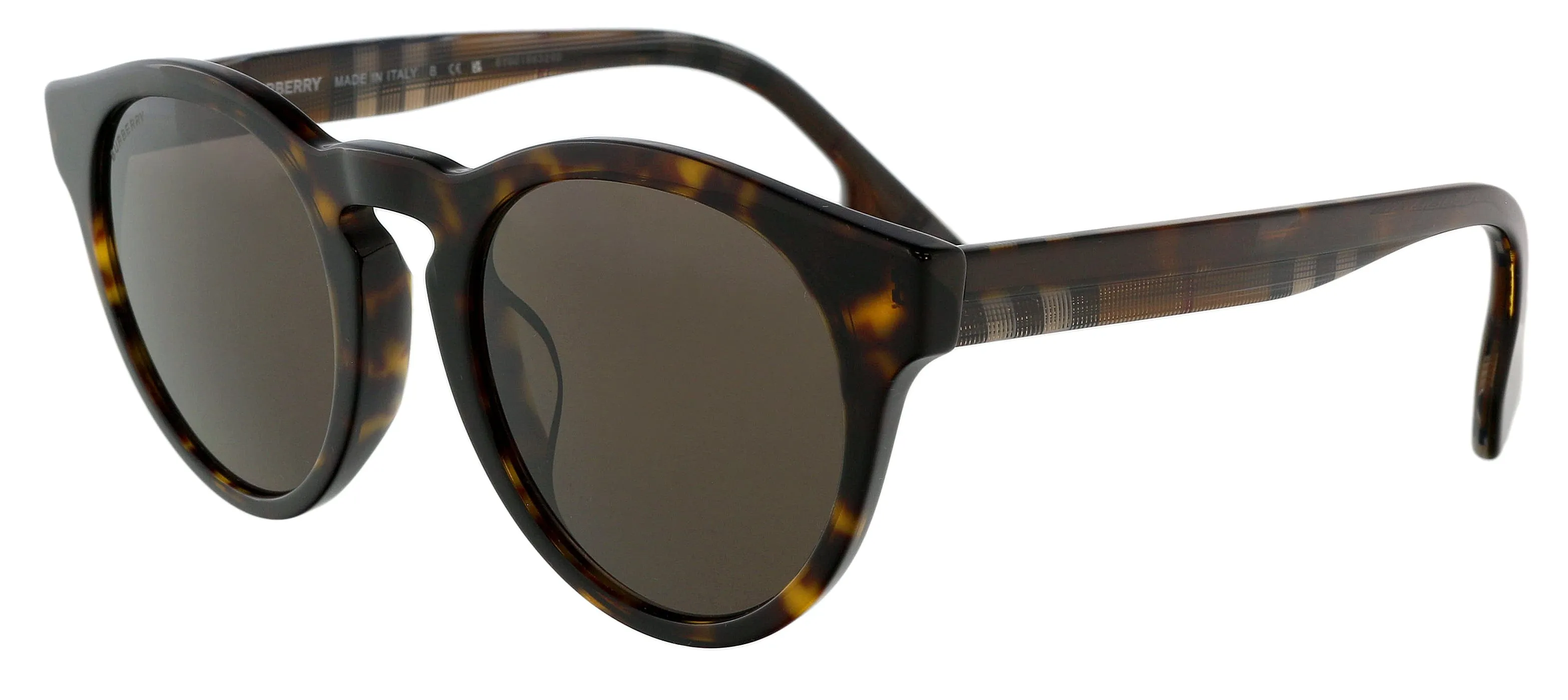 Burberry 0BE4359F 39917351 Reid Full Rim Dark Havana  Round Sunglasses