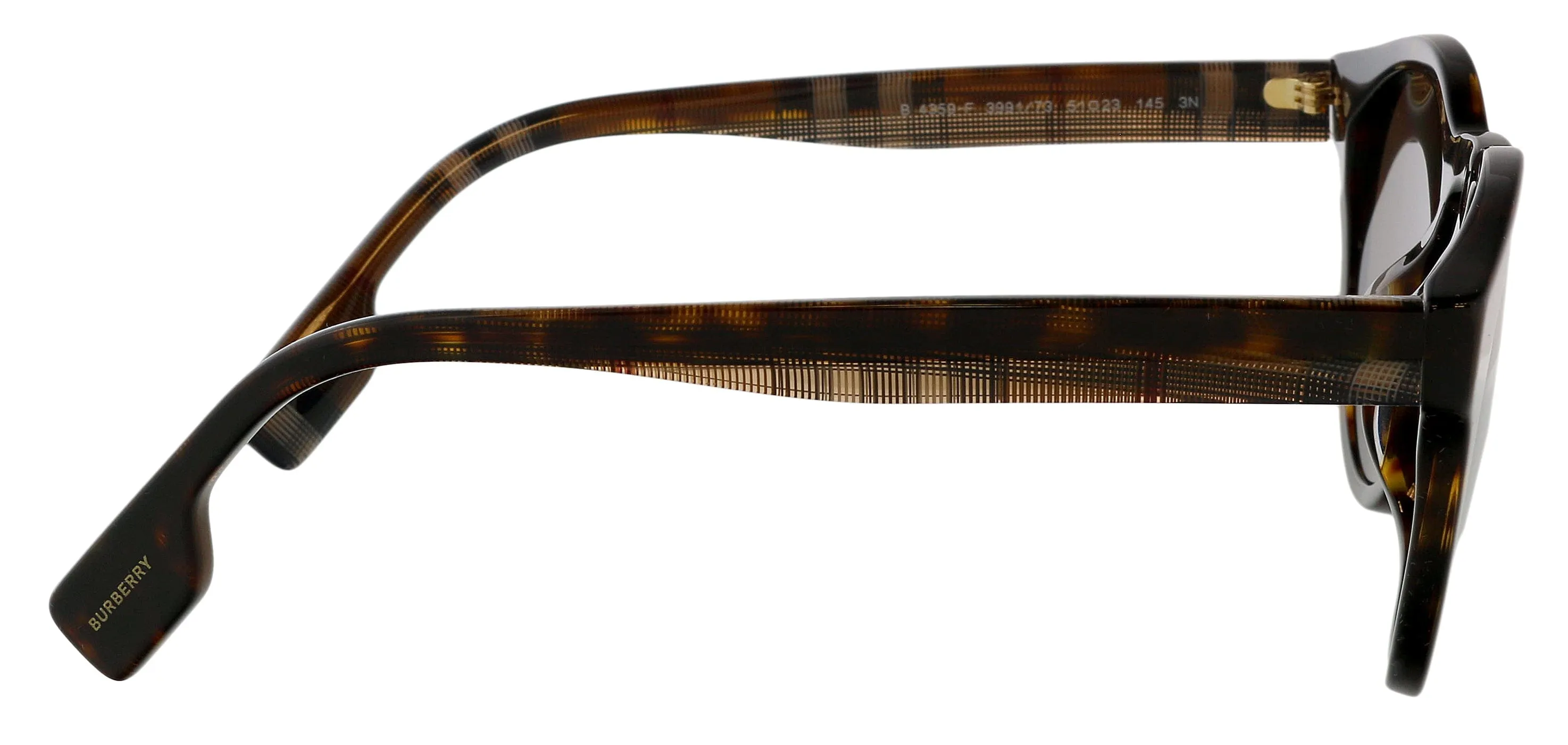 Burberry 0BE4359F 39917351 Reid Full Rim Dark Havana  Round Sunglasses