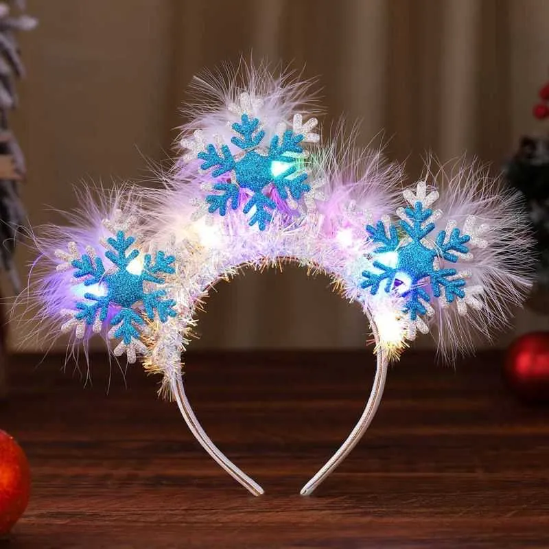 Christmas LED Feather Glowing Headbands