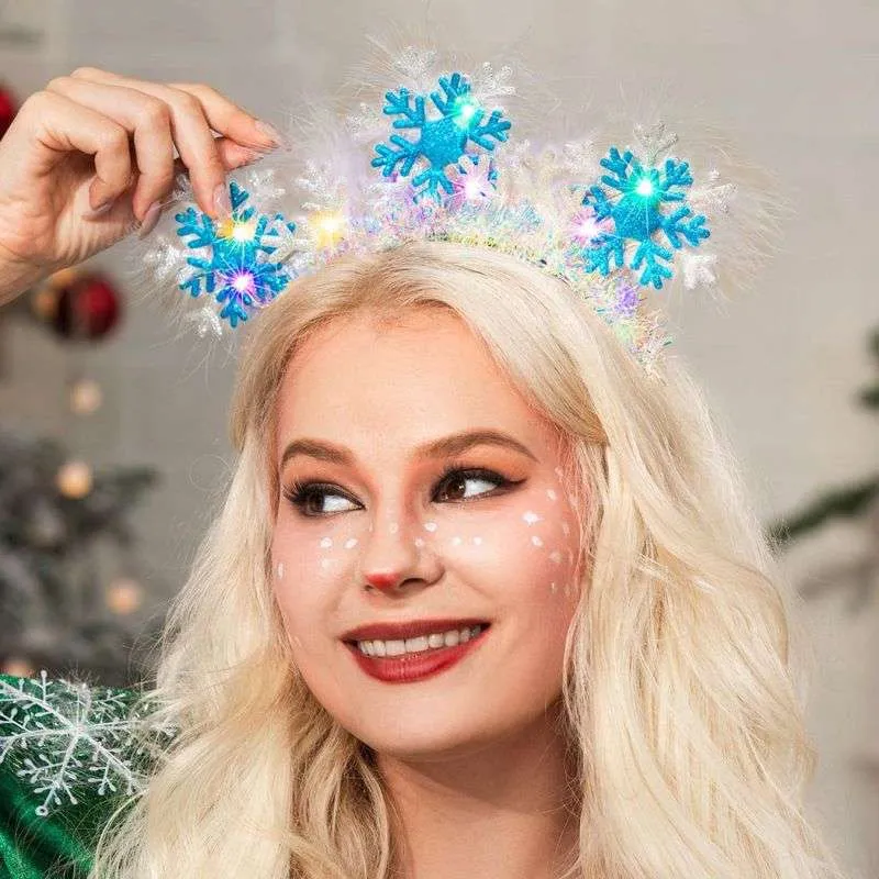 Christmas LED Feather Glowing Headbands