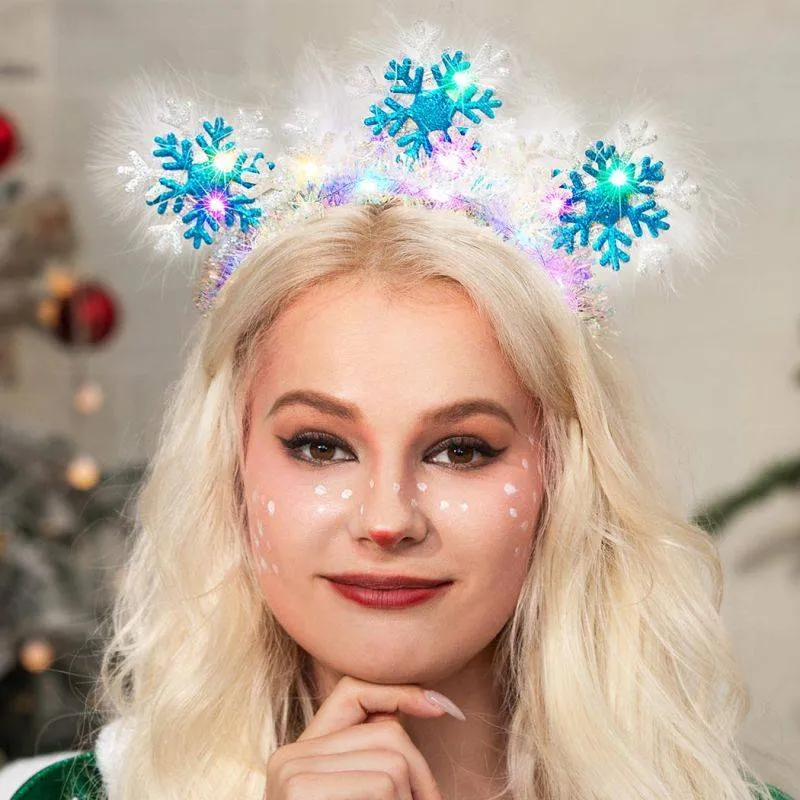 Christmas LED Feather Glowing Headbands