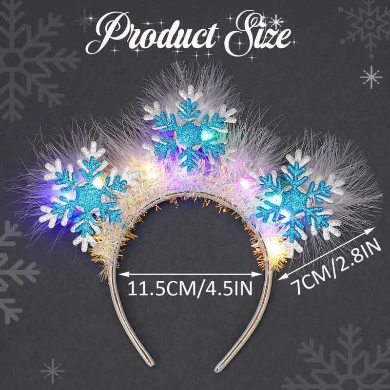 Christmas LED Feather Glowing Headbands