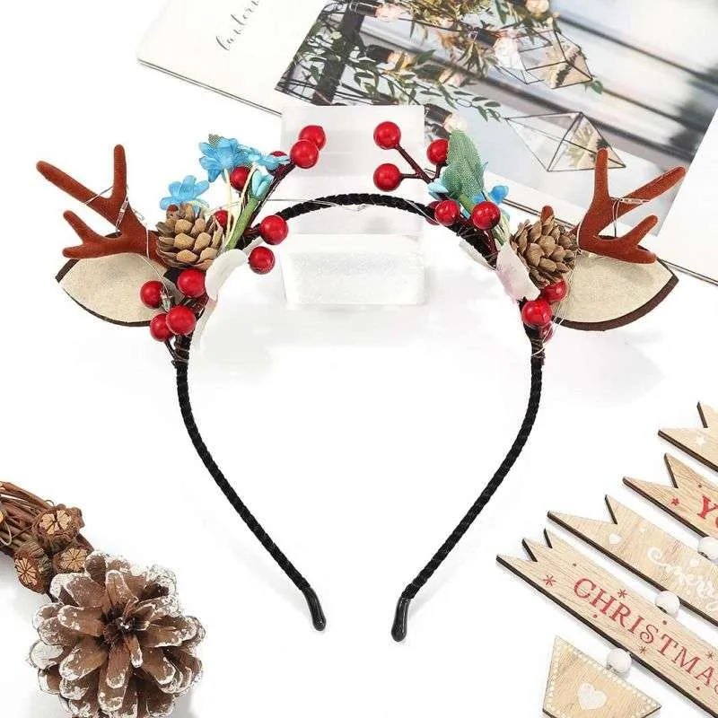 Christmas LED Light Up Reindeer Antlers Headbands