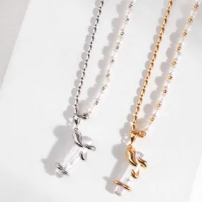 Cuboi Baroque Pearl Choker Necklace