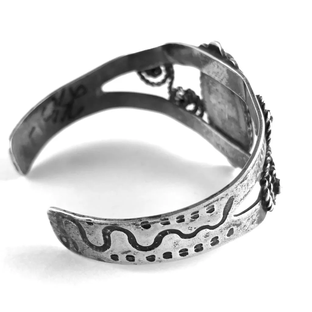 Deep Cerrillos Turquoise Snakes Stamps!