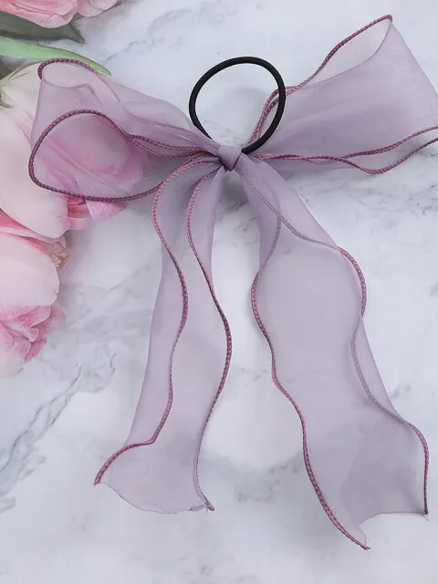 Girls Big Bow Tulle Hairband