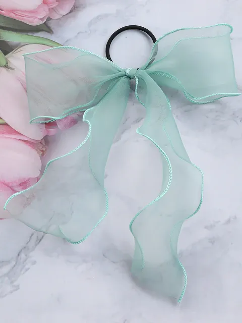 Girls Big Bow Tulle Hairband