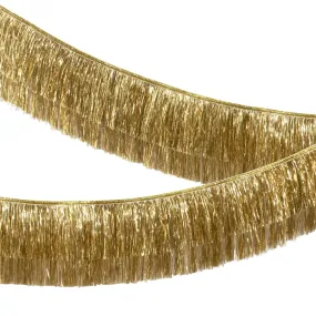 Gold tinsel garland