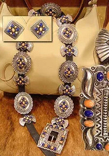Hand Inlaid Concho Belt