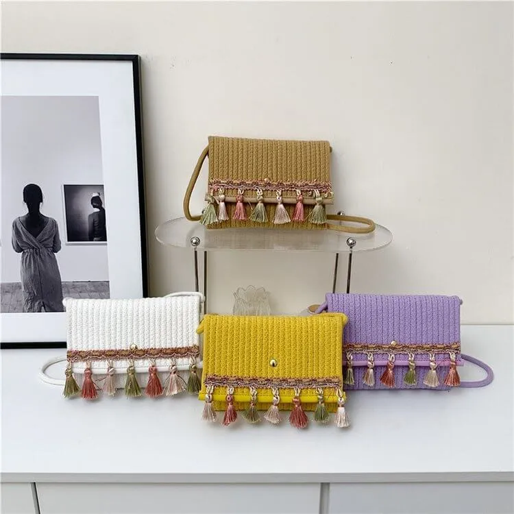 Handmade Knitted Sling Bags for Women-Showtown