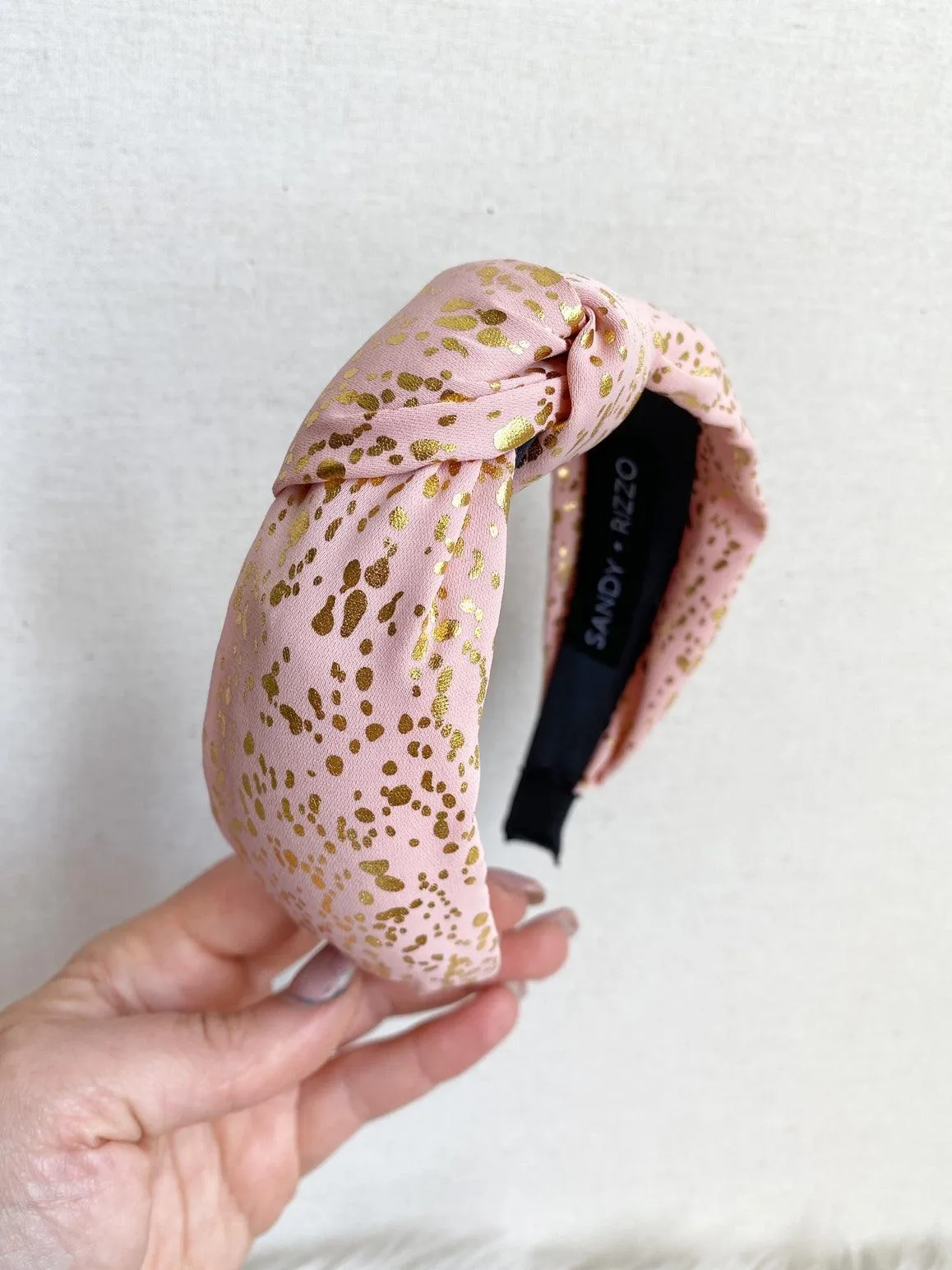 Headbands | Pink and Gold Headband | Sandy   Rizzo