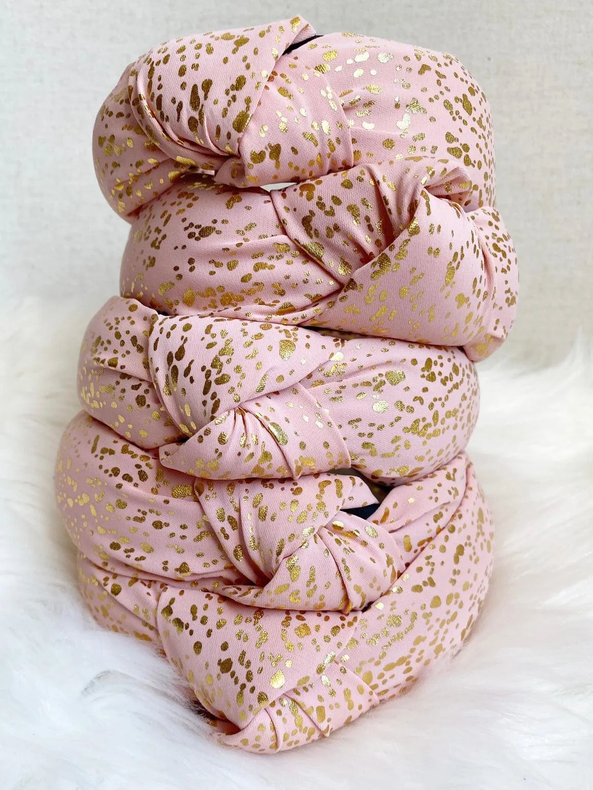 Headbands | Pink and Gold Headband | Sandy   Rizzo