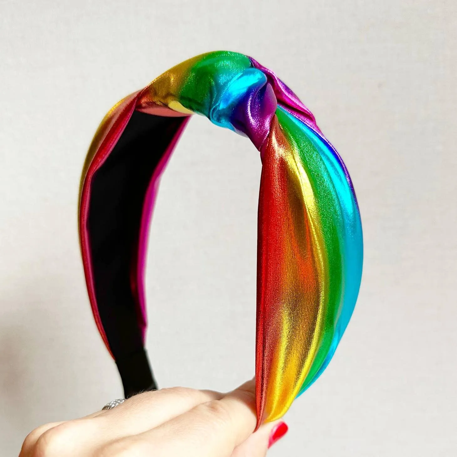 Headbands | Rainbow Metallic Headband | Sandy   Rizzo