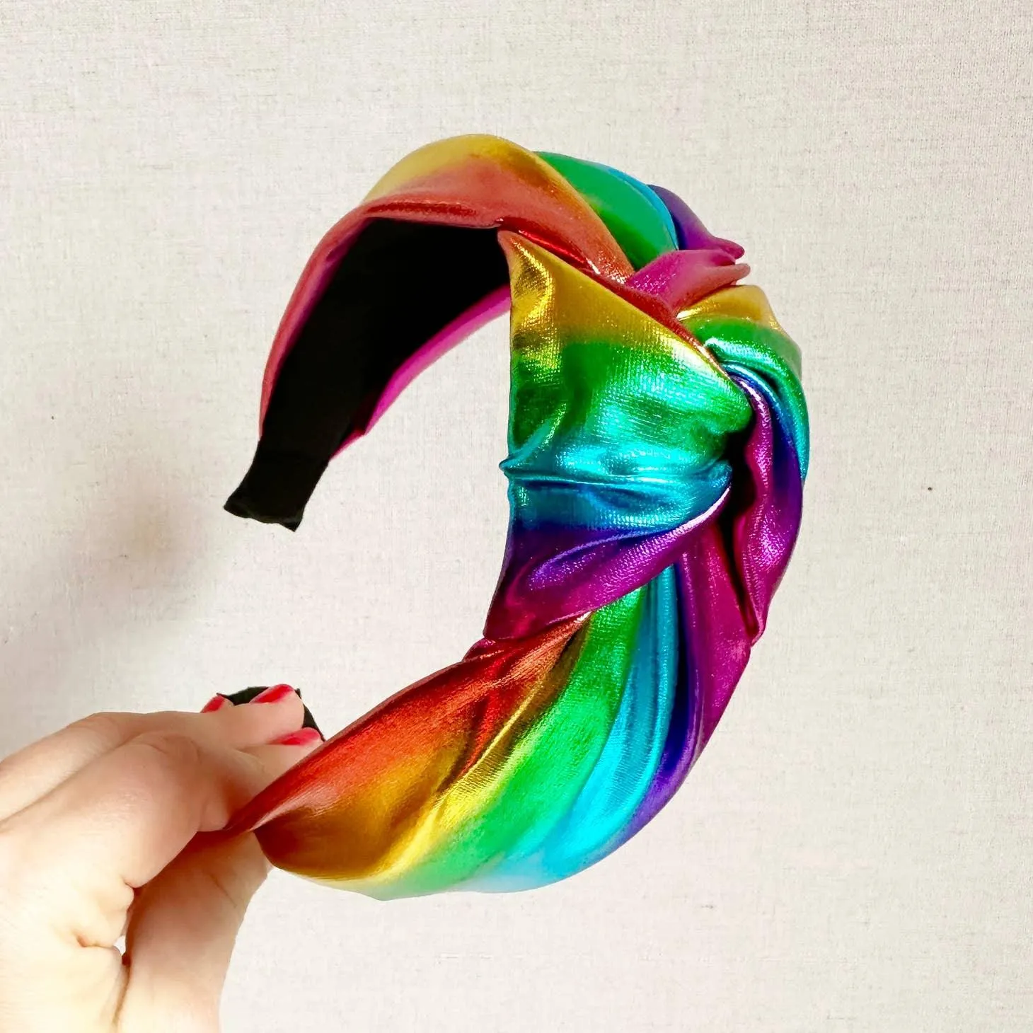 Headbands | Rainbow Metallic Headband | Sandy   Rizzo