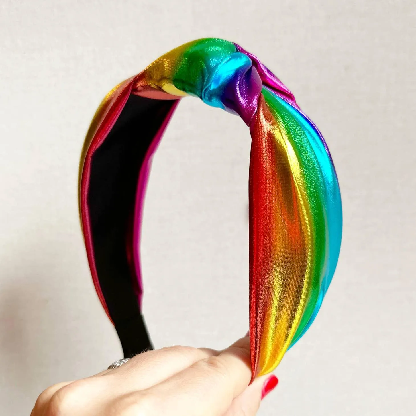 Headbands | Rainbow Metallic Headband | Sandy   Rizzo