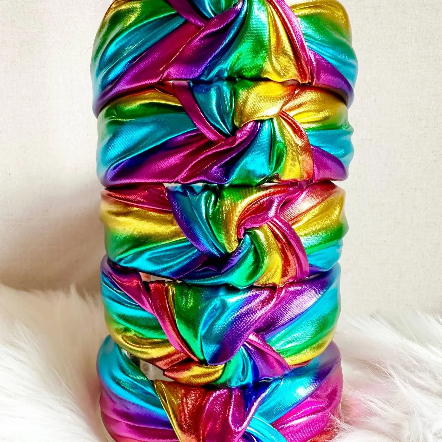 Headbands | Rainbow Metallic Headband | Sandy   Rizzo