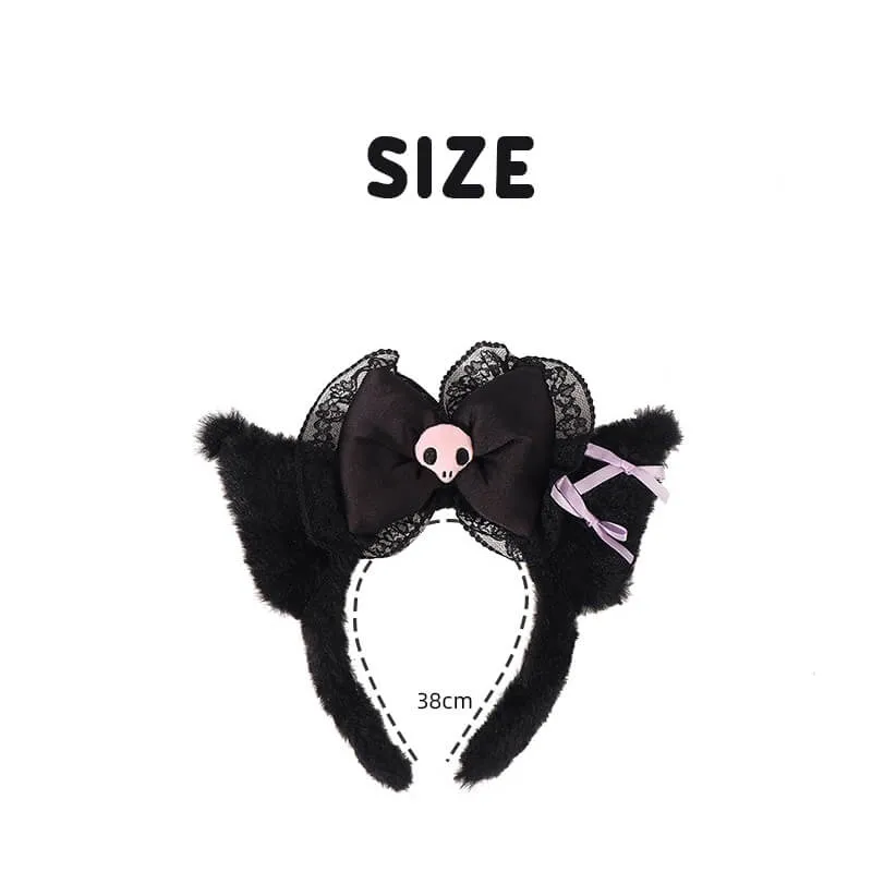 Hello Kitty/My Melody/Kuromi Ears Inspired Lace Plush KC
