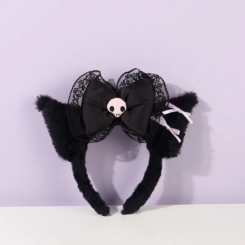 Hello Kitty/My Melody/Kuromi Ears Inspired Lace Plush KC