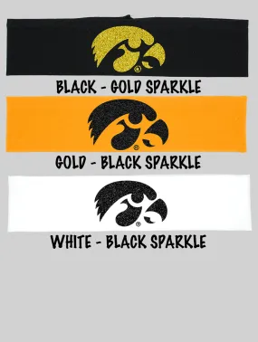 Iowa "Hawkeye Logo" Cotton Headbands - Choose Your Style