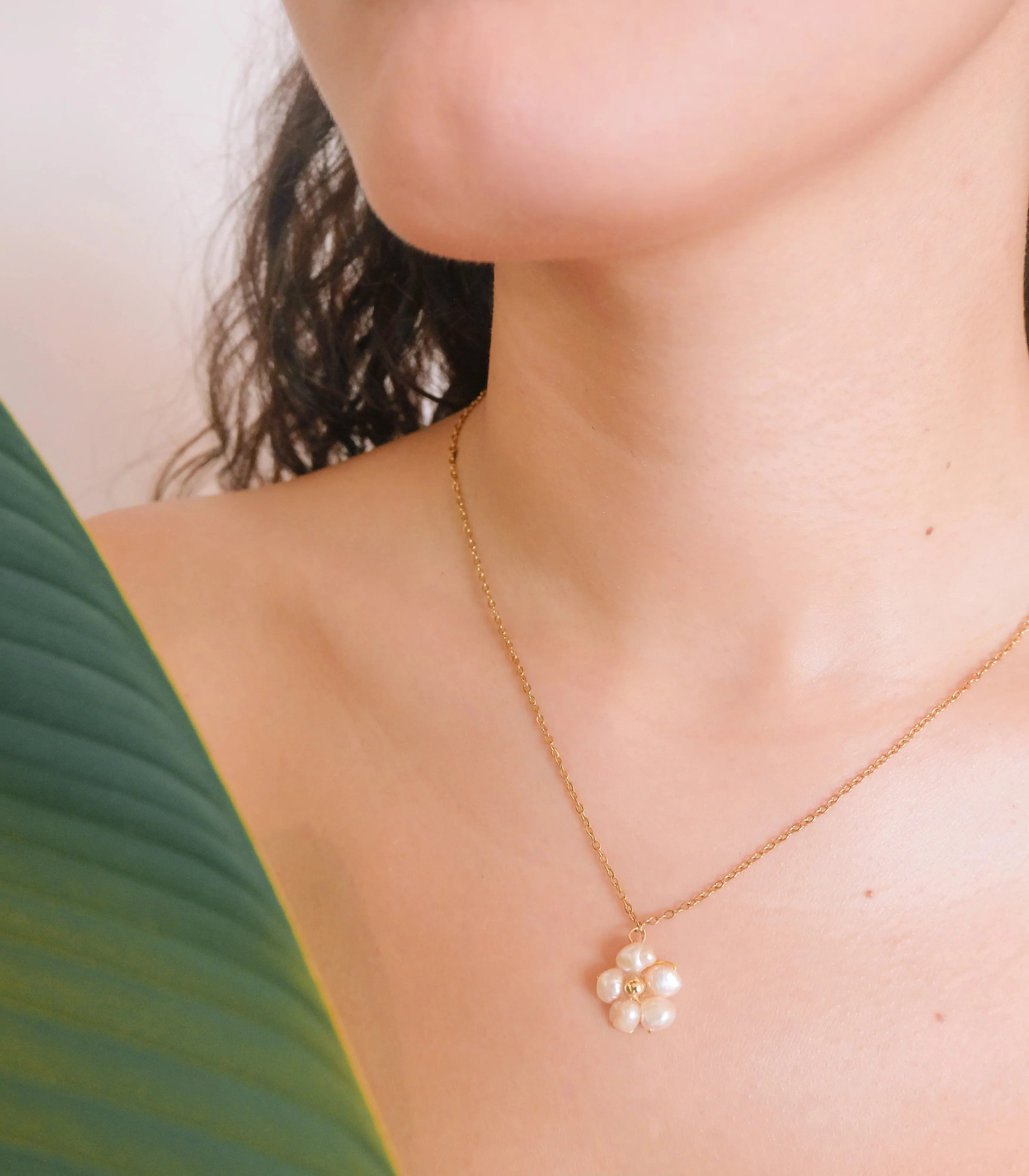 Kalachuchi Pearl Necklace