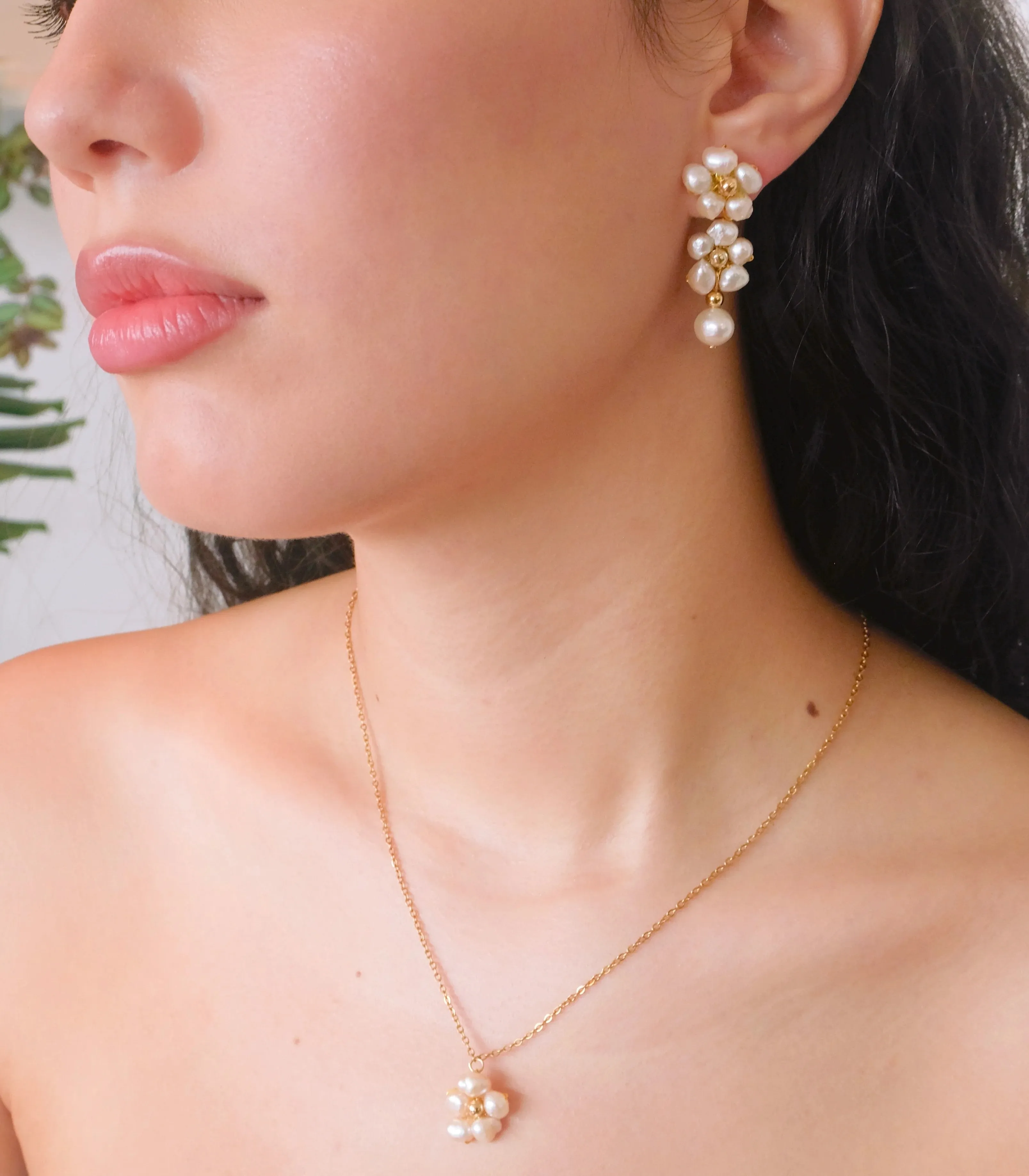 Kalachuchi Pearl Necklace